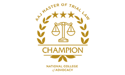 AAJ Masters of Trial Law: Champion