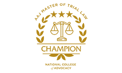 AAJ Masters of Trial Law: Champion